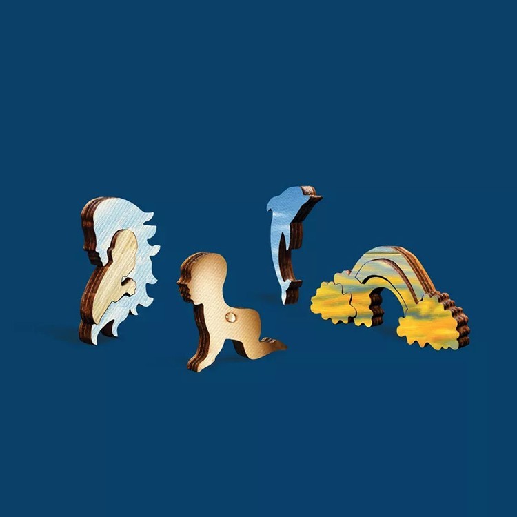 Деревянные пазлы DAVICI «Цветок в душе» — картинка 4