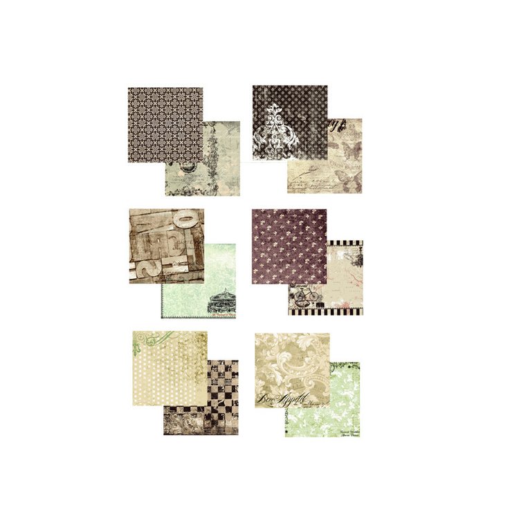 Набор бумаги «Мятные узоры» — картинка 5