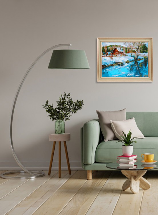 Картина по номерам «Таежное зимовье» — картинка 6