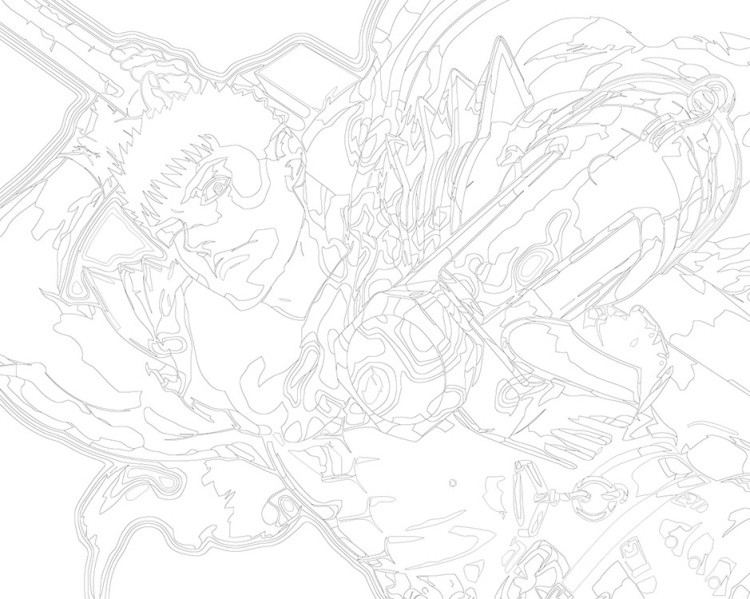 Картина по номерам «Берсерк Berserk манга аниме: Гатс арт» — картинка 3