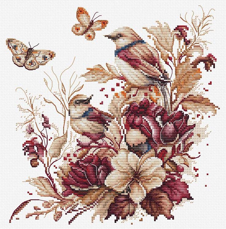 Набор для вышивания «Птицы-Осень»