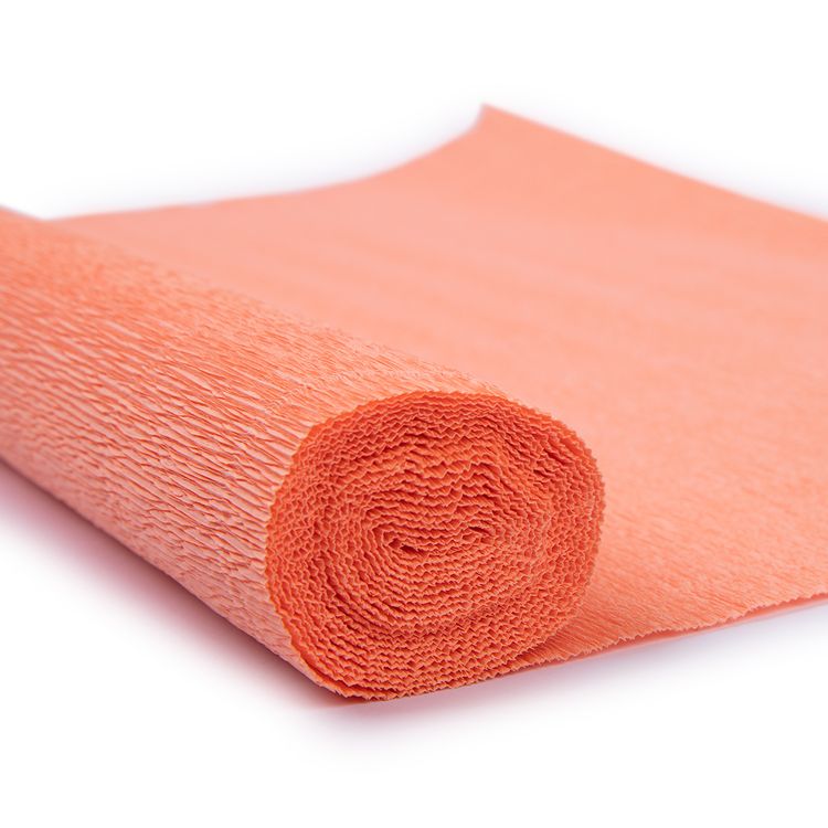 Гофрированная бумага 50х250 cм, 180 г/м2, цвет: 617 лососевый, Blumentag — картинка 2