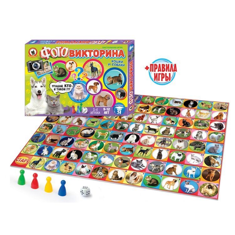 Настольная игра Фотовикторина «Кошки и собаки» — картинка 2