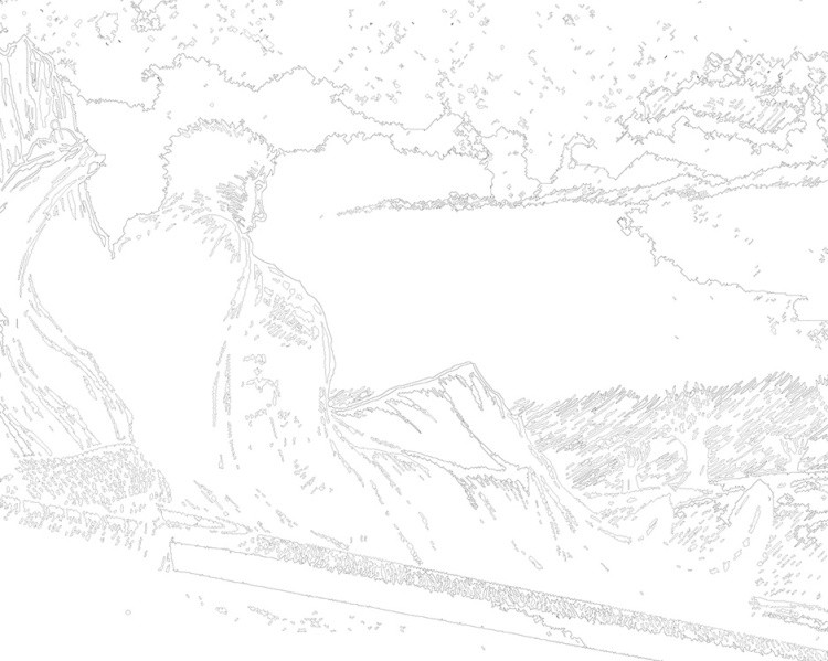 Картина по номерам «Берсерк Berserk манга аниме: Гатс чб» — картинка 3