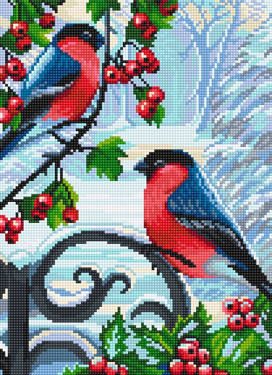 Алмазная вышивка «Вестники зимы» — картинка 2