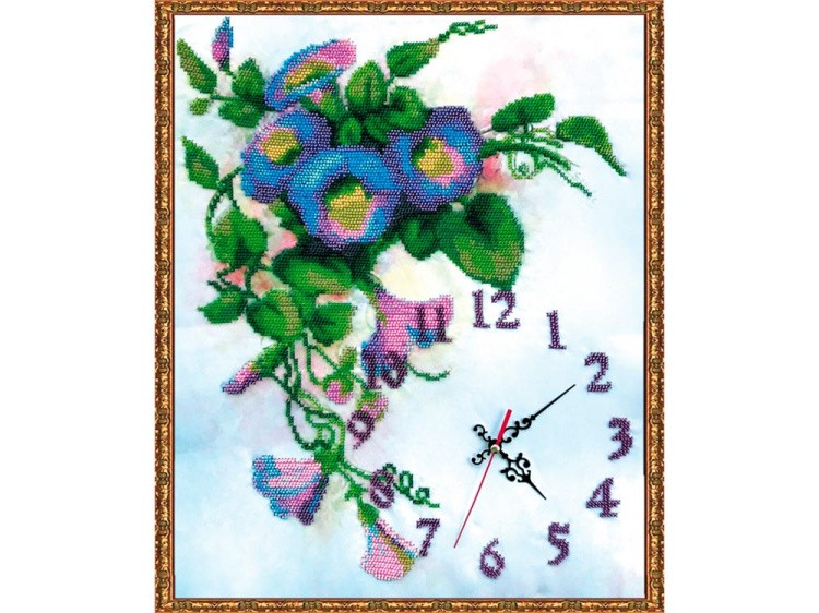 Набор вышивки бисером «Часы. Вьюнок» — картинка 2