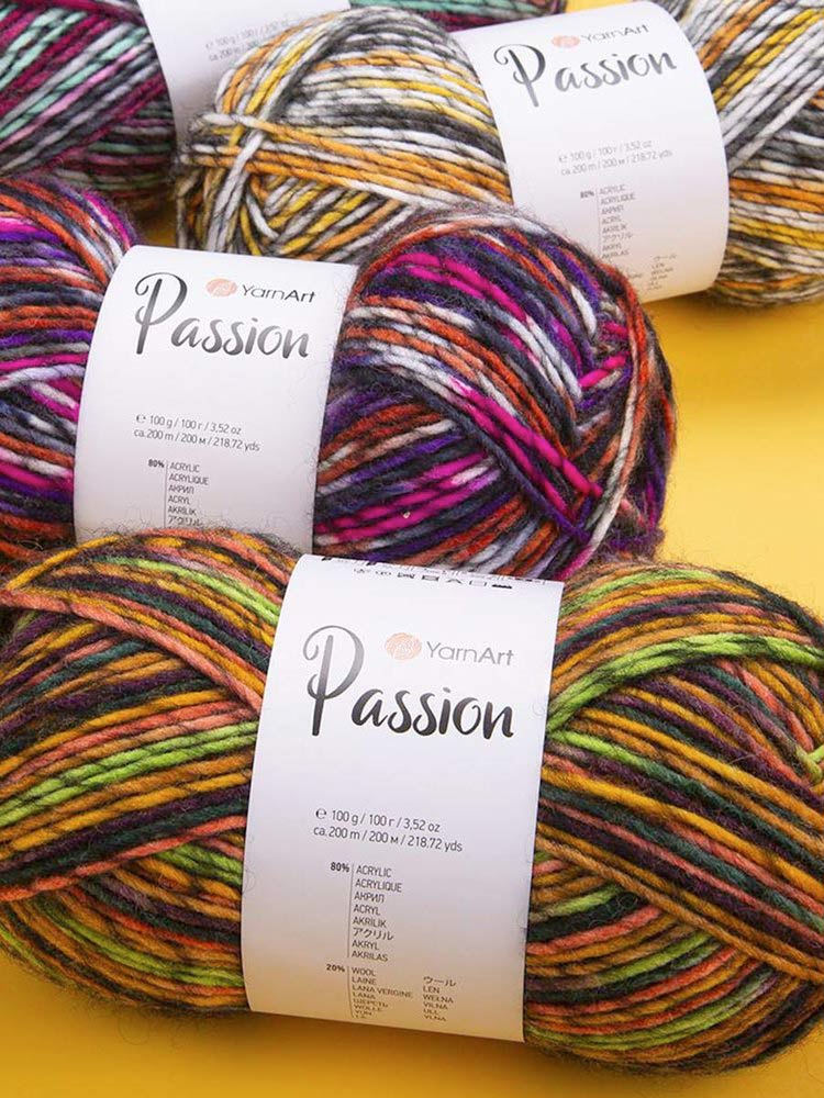 Пряжа YarnArt PASSION (ЯрнАрт Пассион), (1246), мультиколор, 5 шт. по 100 г — картинка 11