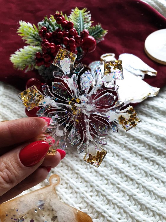 Набор для создания 12 шт. елочных игрушек №1 Resinart_Minsk — картинка 5