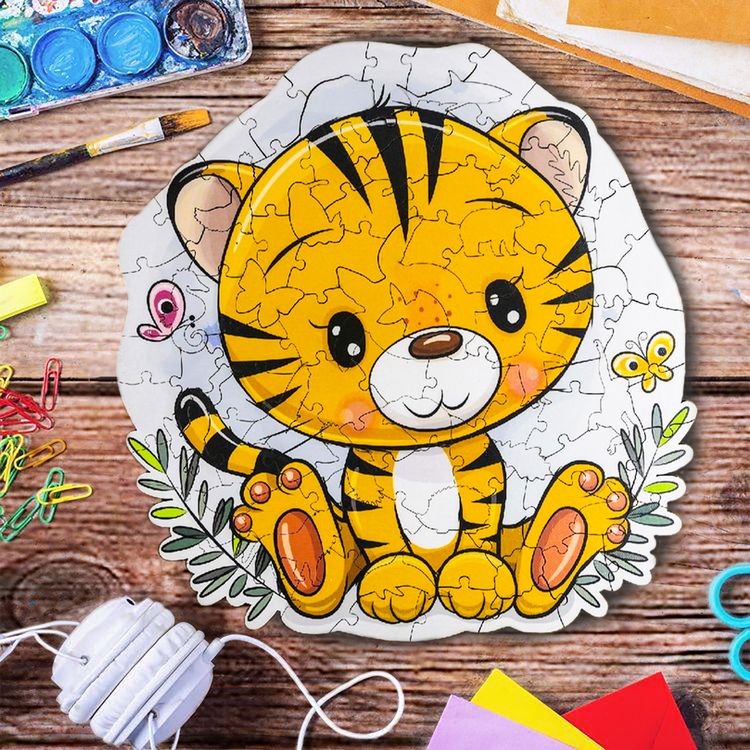 Деревянные пазлы Артвентура «Милый тигренок» — картинка 2