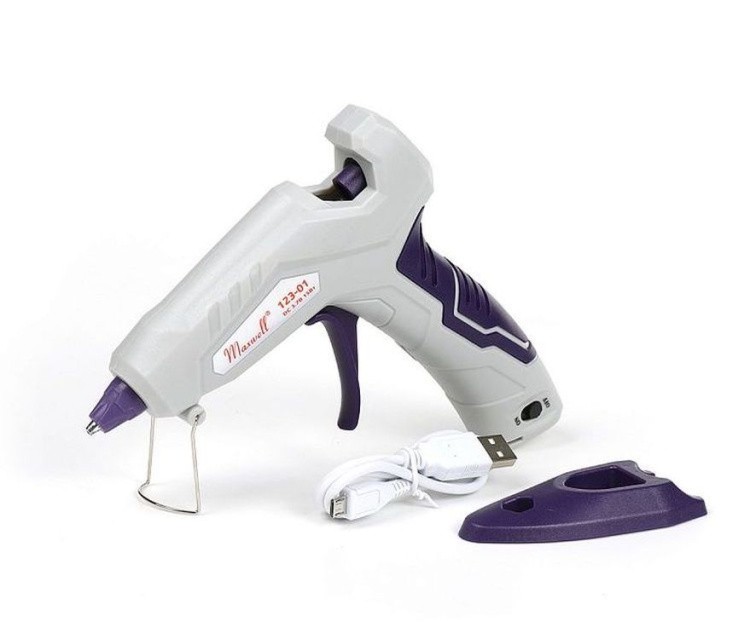 Клеевой пистолет аккумуляторный d 7,2 мм, 15W, Maxwell Premium — картинка 2