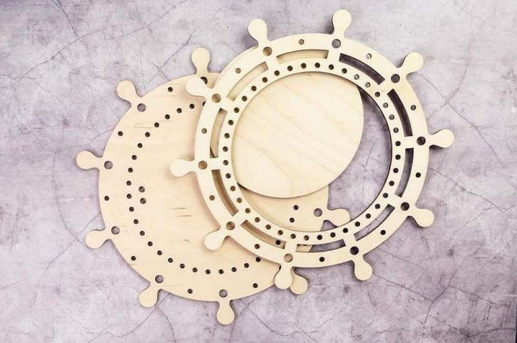 Рамка «Штурвал», малая, ажурная, 13x13 см — картинка 2