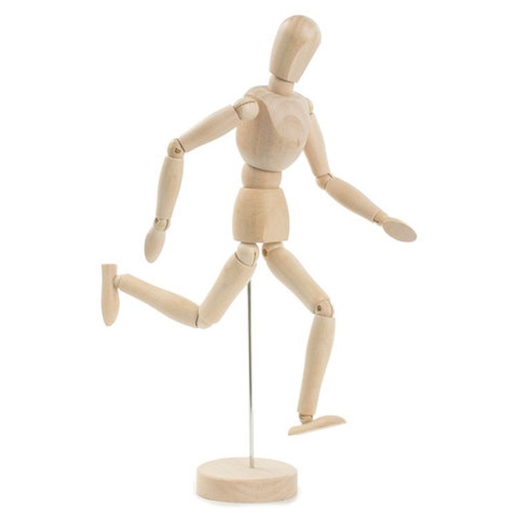 Манекен человека художественный мужской, дерево, высота 30 см, BRAUBERG ART CLASSIC  — картинка 5