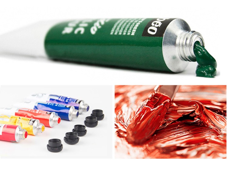 Краски Pebeo масляные 20 цветов набор XL с кистью 20 мл — картинка 5