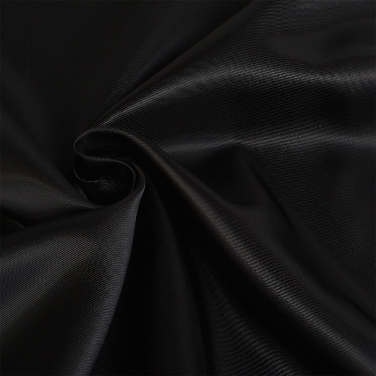 Ткань подкладочная Поливискоза нарезка, 10 м, ширина 145 см, 86 г/м², цвет: черный, IDEAL