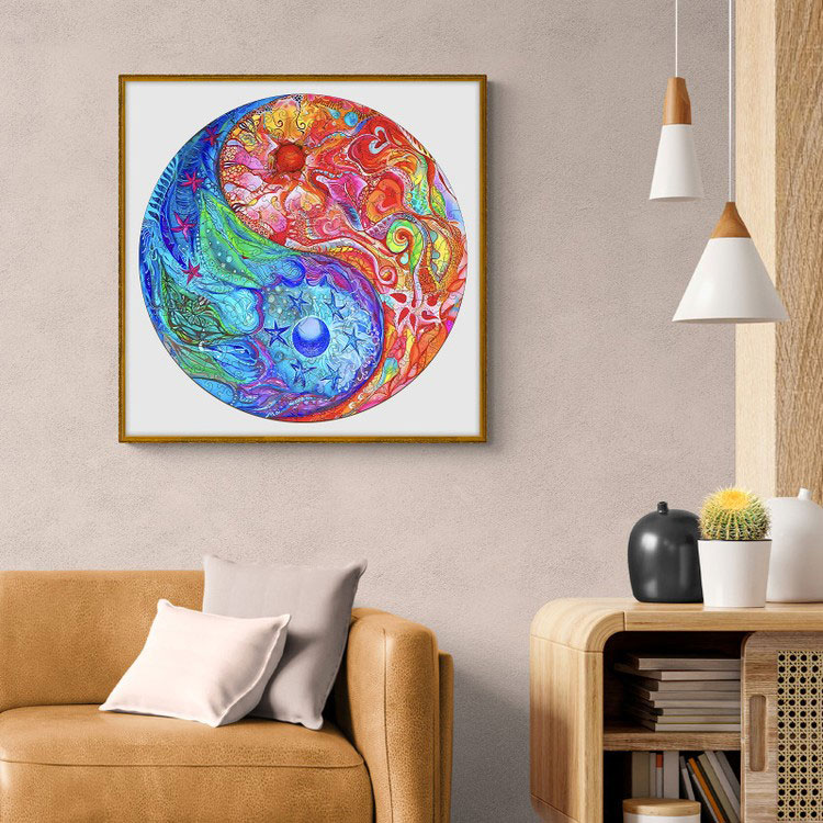 Деревянные пазлы «Разноцветный Инь-Ян M», Woodbests — картинка 6