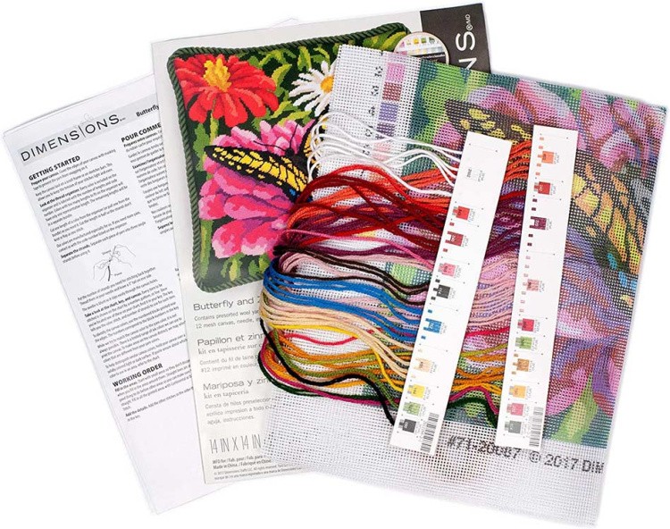 Набор для вышивания «Бабочка на цветке» — картинка 5