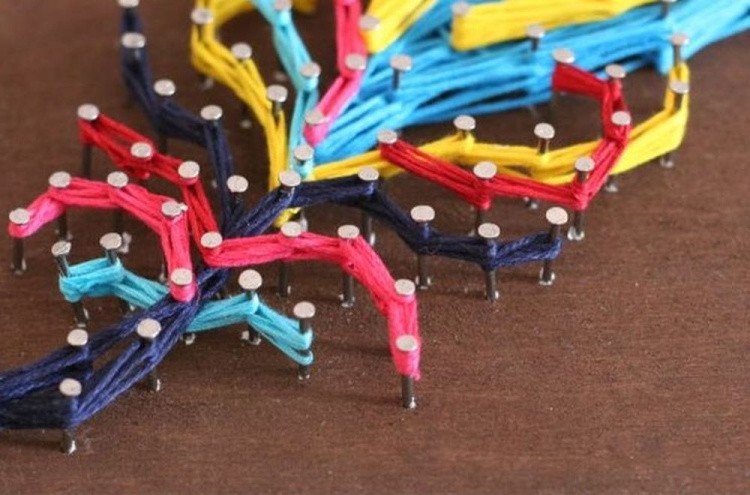 Набор для творчества STRING ART «Разноцветное пёрышко» — картинка 6