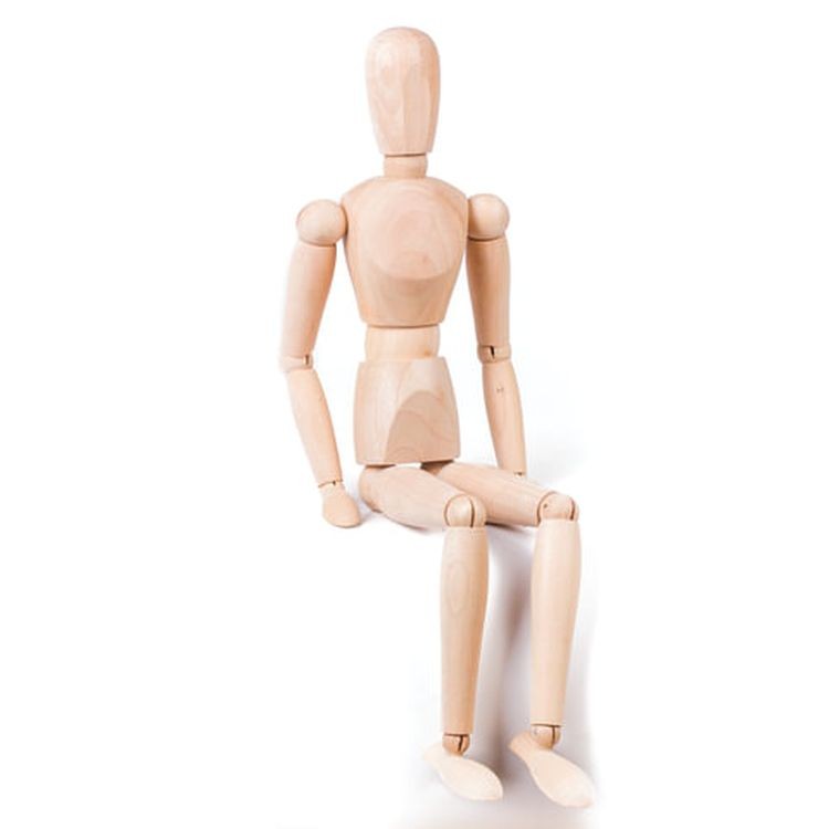 Манекен человека художественный мужской, дерево, высота 51 см, BRAUBERG ART CLASSIC  — картинка 5