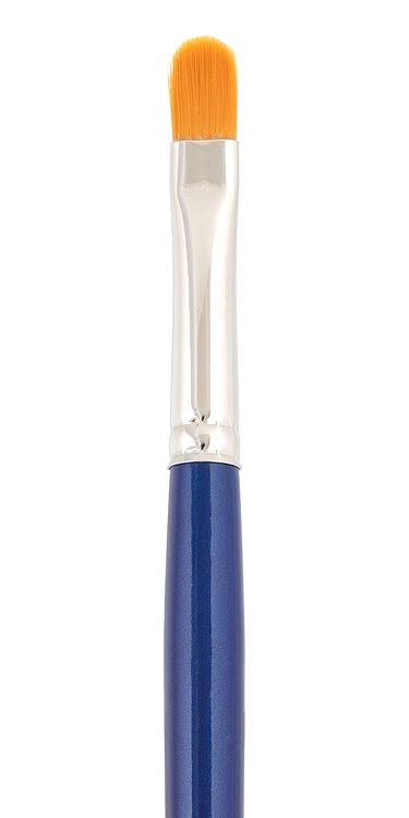 Кисть синтетика «Gallery» №08, овальная, 5 шт., длинная ручка, Vista-Artista — картинка 2