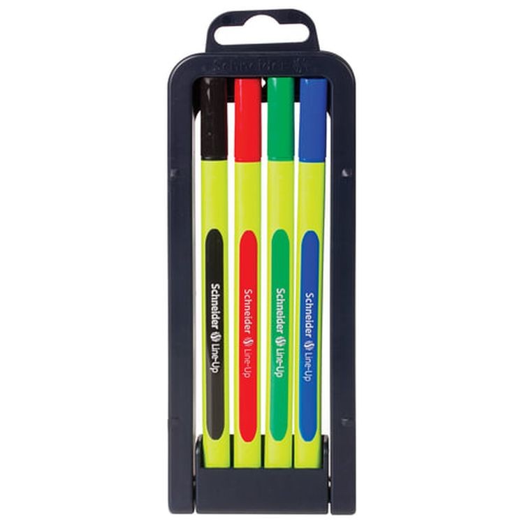 Набор капиллярных ручек (линеров) SCHNEIDER «Line-up» 4 шт., ассорти — картинка 3