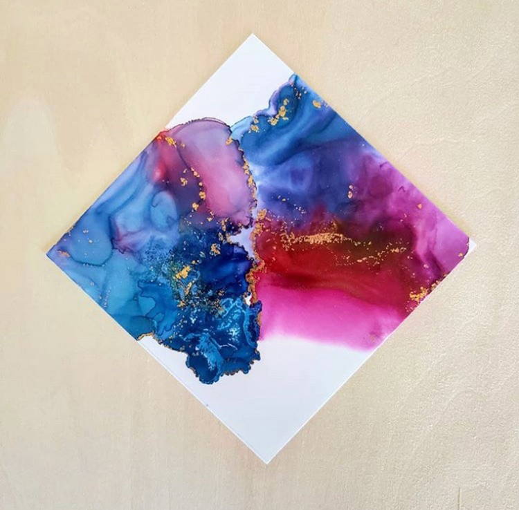 Набор алкогольных чернил metallic Gold, Silver, Bronze, Art Blong — картинка 7