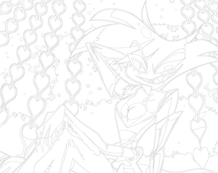 Картина по номерам «Отель Хазбин (Харбин): Энджел Даст» — картинка 3