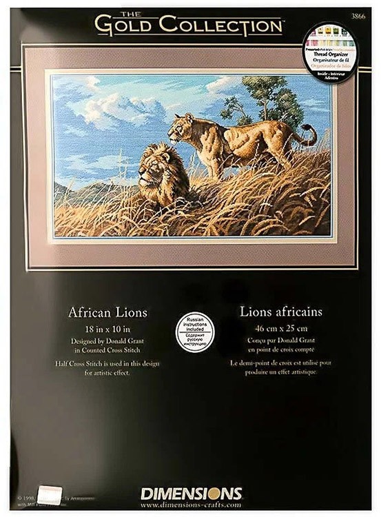Набор для вышивания «Африканские львы» — картинка 5