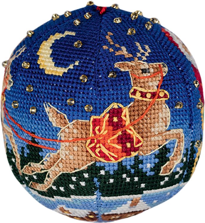 Набор для вышивания «Новогодняя игрушка. Волшебная ночь» — картинка 2