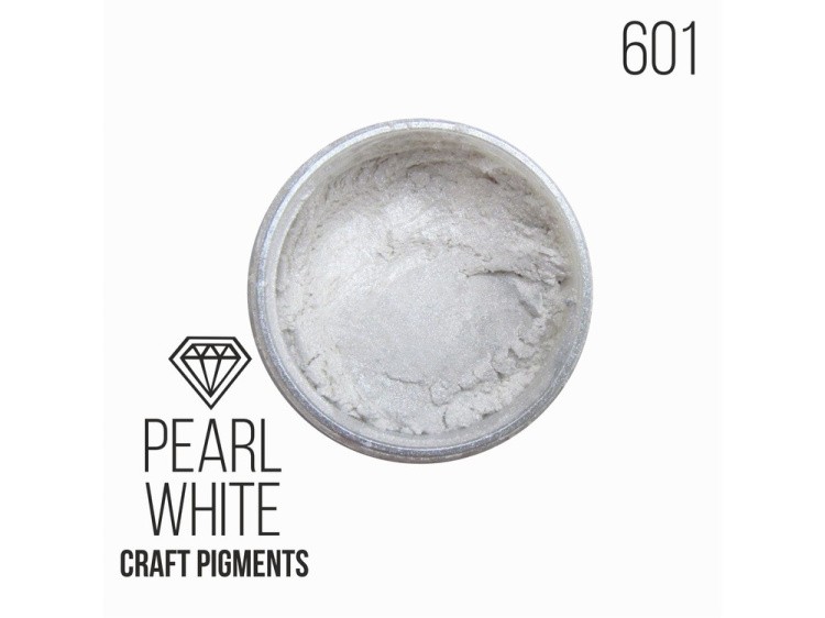 Пигмент минеральный белый жемчуг (Pearl White) 25 мл, CraftPigments