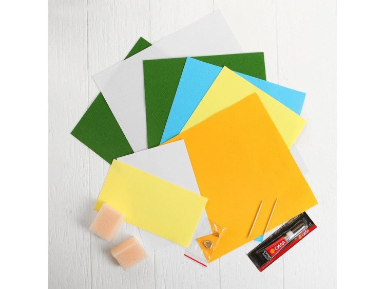 3D-картина из фоамирана «Ирисы» — картинка 2