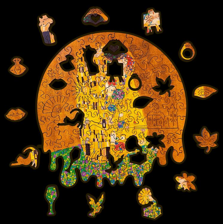 Деревянные пазлы Woodzle «Поцелуй» (S) — картинка 2