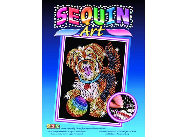 Мозаика из пайеток «Щенок» — картинка 2