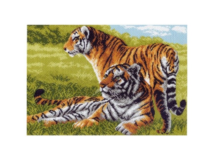 Рисунок на канве «Бенгальские тигры»