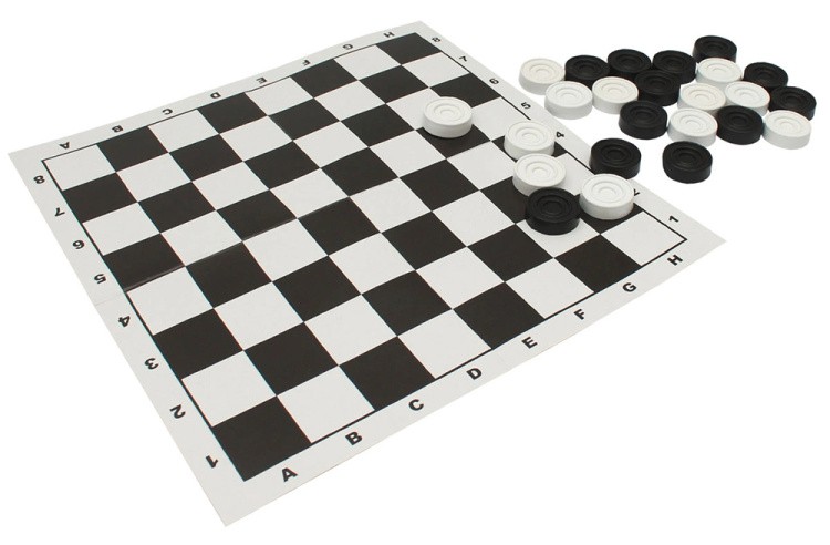 Шашки в пакете + поле 28,5х28,5 см — картинка 2