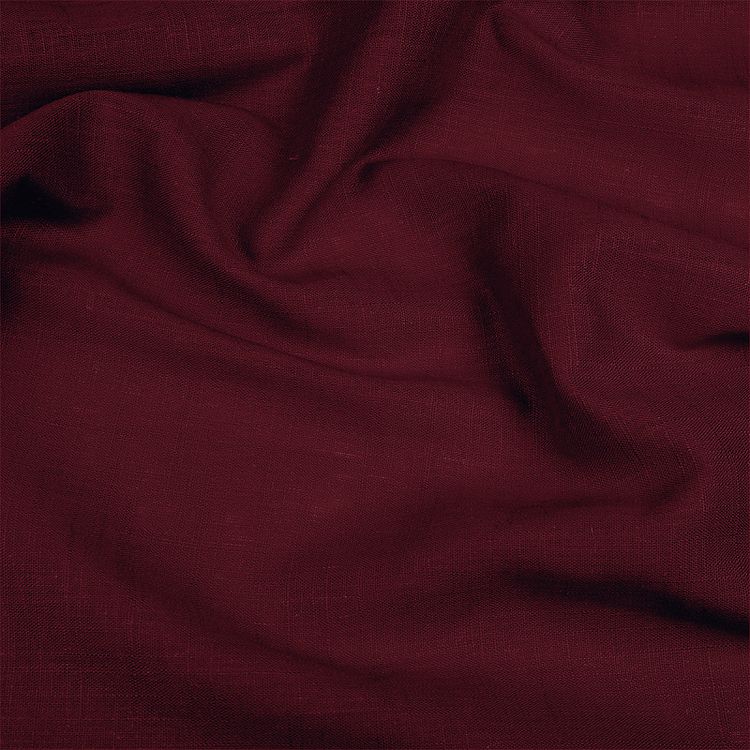 Ткань льняная, 190 г/м², 5 м x 140 см, цвет: бордо, TBY — картинка 3