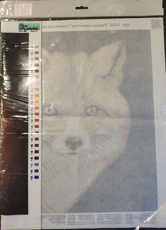 Рисунок на ткани «Рыжая красотка» — картинка 3