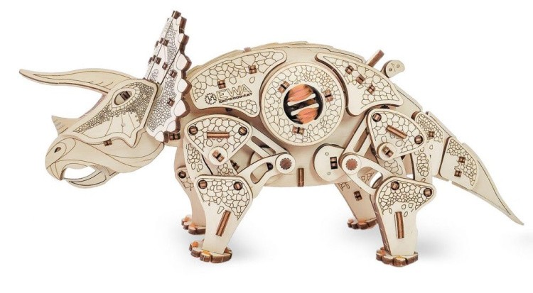 Конструктор из дерева «Динозавр Трицератопс», Eco Wood Art — картинка 3