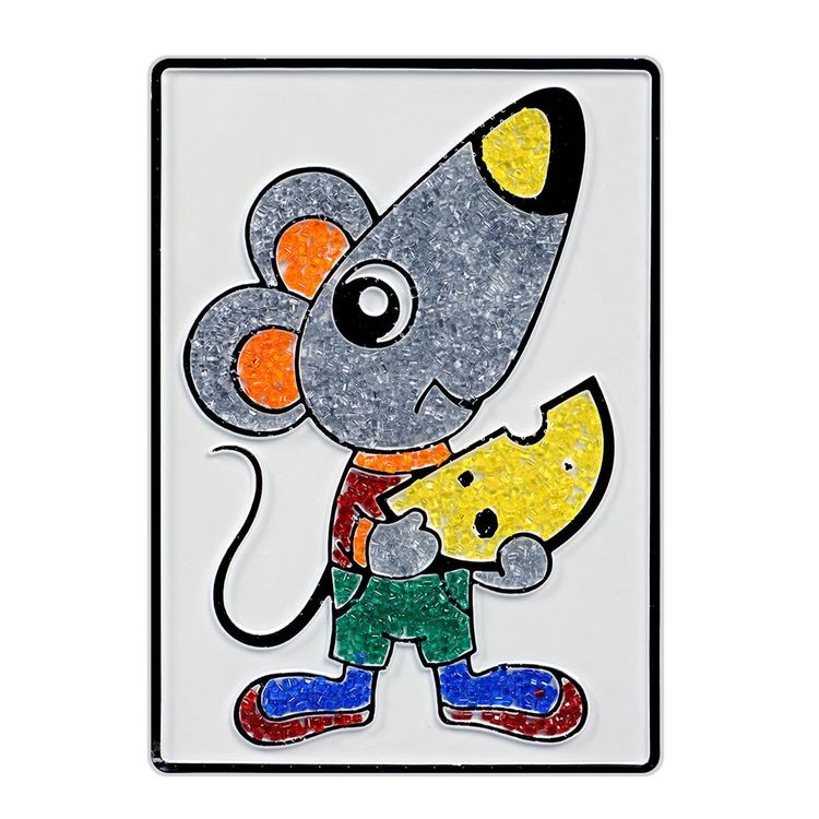 Набор для творчества «Насыпь на клей. Мышонок», тип 6 — картинка 2