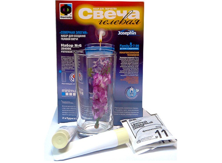 Свеча гелевая «Северная эллегия» — картинка 2