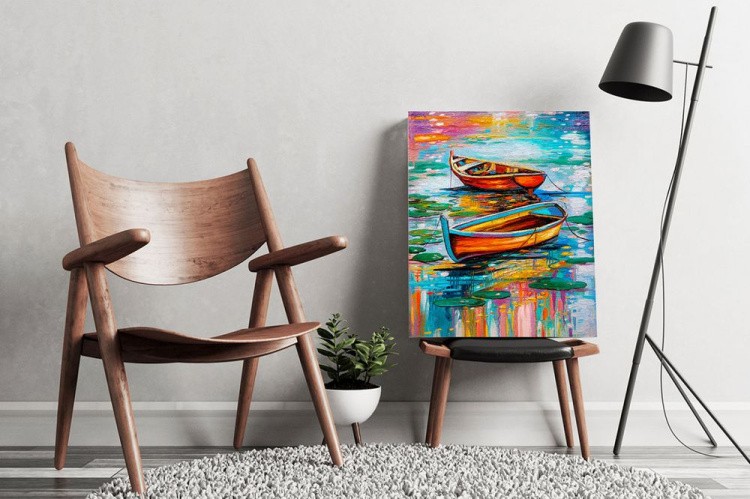 Алмазная вышивка «Лодочки» — картинка 5