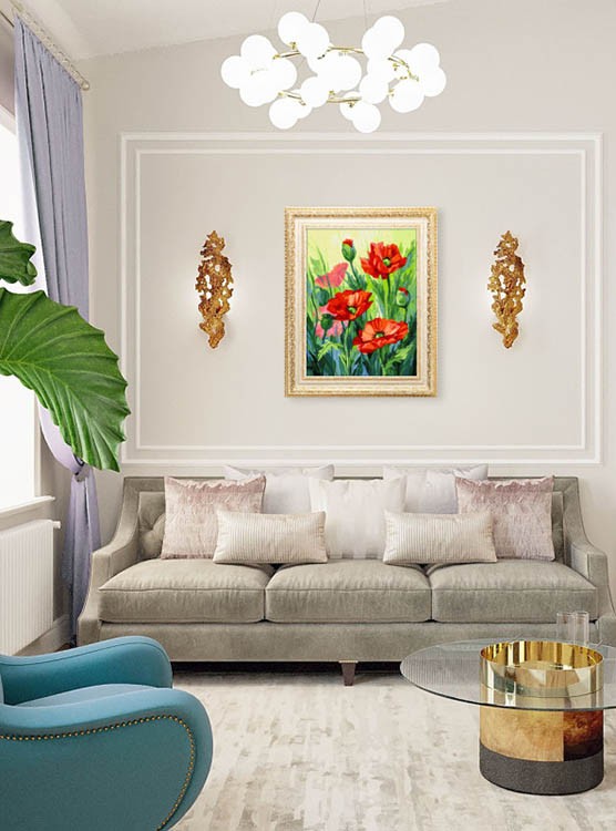 Картина по номерам «Красные маки» — картинка 7