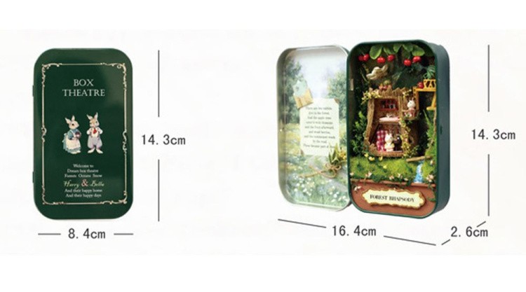 Сборная модель Румбокс. Домик в шкатулке «Лесная рапсодия» — картинка 3