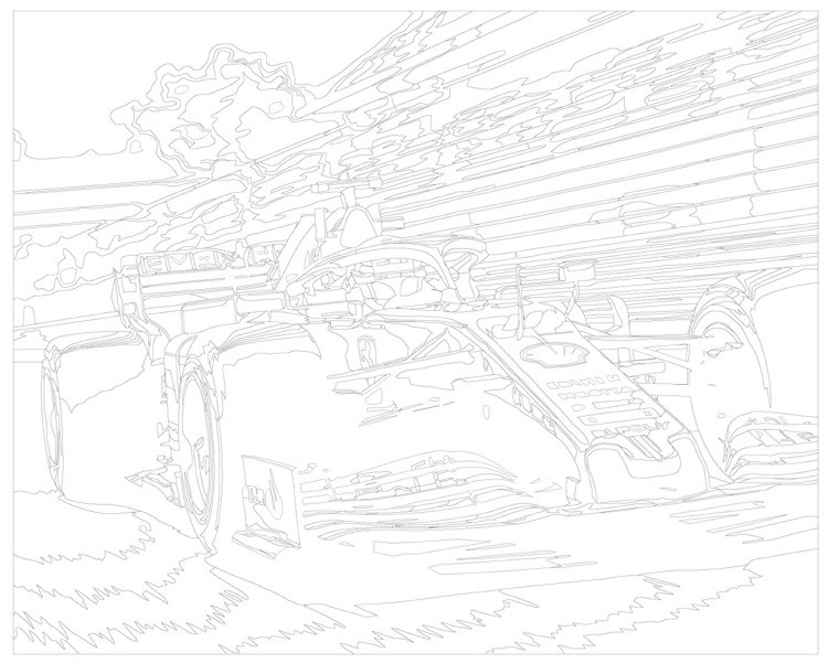 Картина по номерам Машина гоночная Формула один — картинка 3