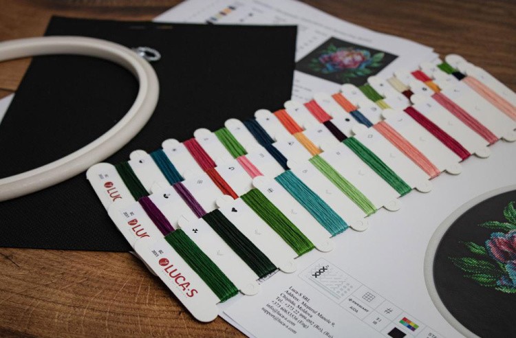 Набор для вышивания «Пион Abalone Pearl» — картинка 7