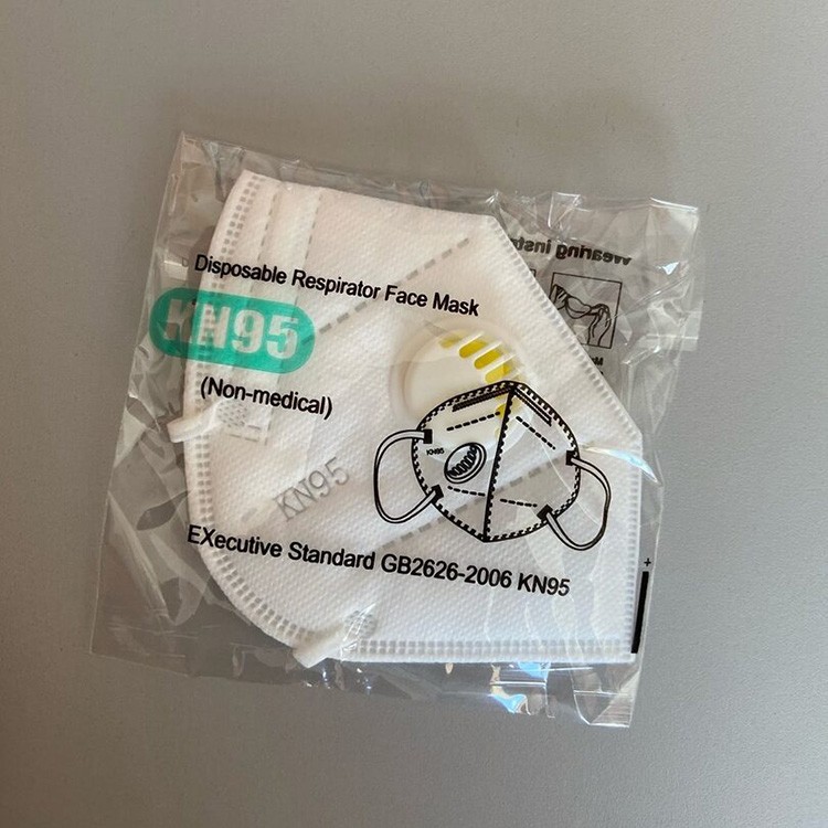 Маска-респиратор с клапаном выдоха KN95 FFP2, 1 шт. — картинка 6