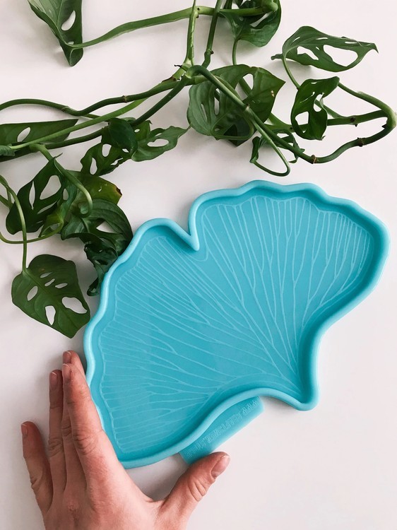 Силиконовая форма листок «Гингко», модель №50 размер S — картинка 3