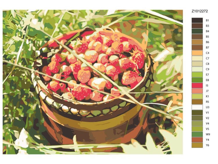 Картина по номерам «Ягодное лукошко» — картинка 2