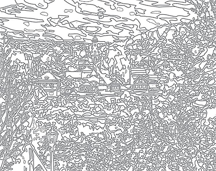 Картина по номерам «Осень в плесе» — картинка 2