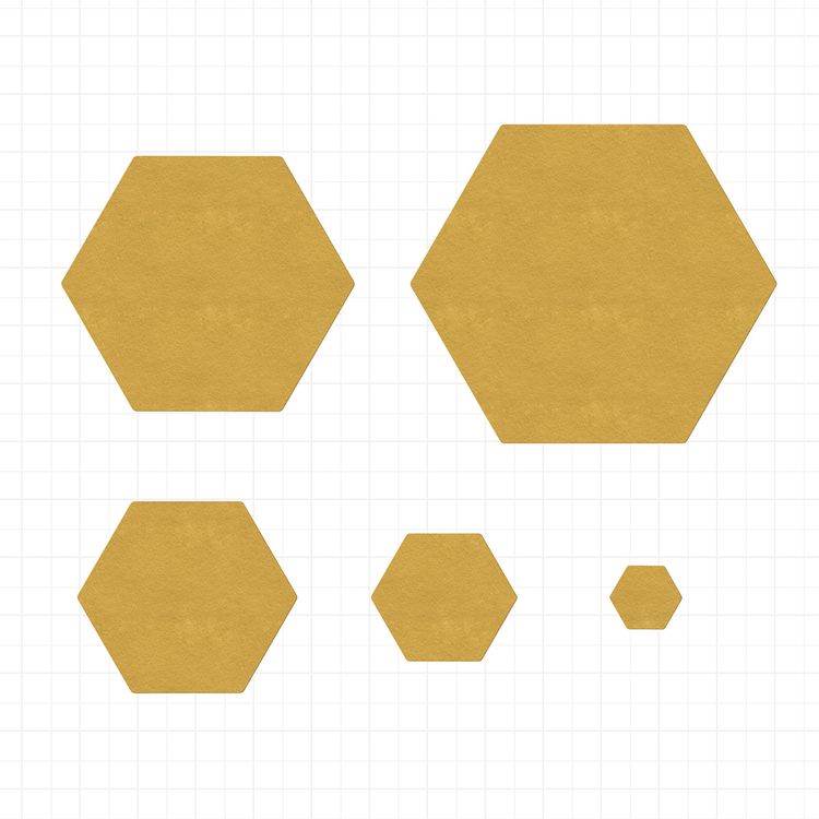 Набор ножей для вырубки «Шестиугольник», 6,3x5,5 см, 5 шт., Mr.Painter — картинка 2