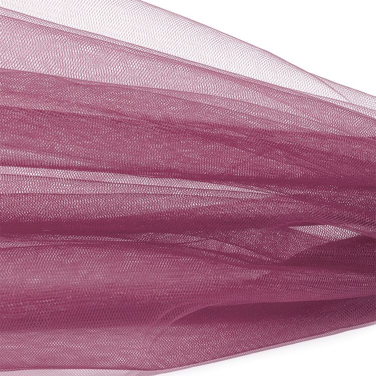 Еврофатин мягкий матовый Hayal Tulle, 5 м, ширина 300 см, 100% полиэстер цвет: ягодный, Hayal — картинка 2